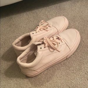 all baby pink vans
